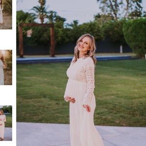 White Lace Dress NWT (Bump Friendly/Maternity)